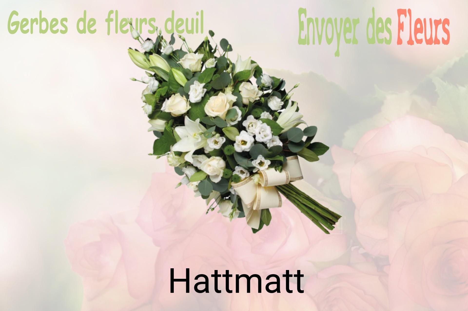 Gerbe de fleurs de deuil livrée à Hattmatt